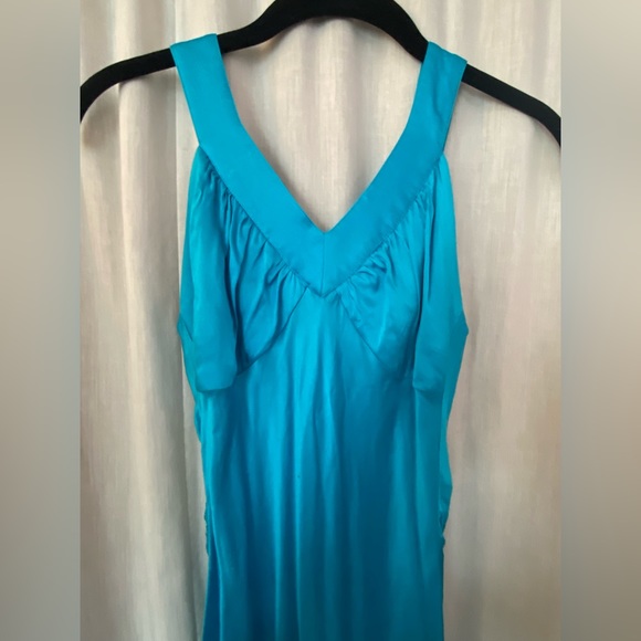 Caché Beautiful Blue Silk Evening Gown Size Woman’s 2 - Picture 2 of 10